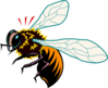 Stylized Bee Art Clip Art